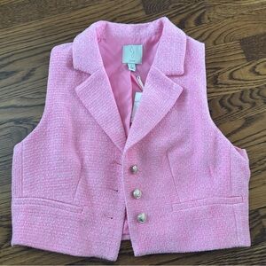 Women’s size 8 medium pink suiting blazer vest